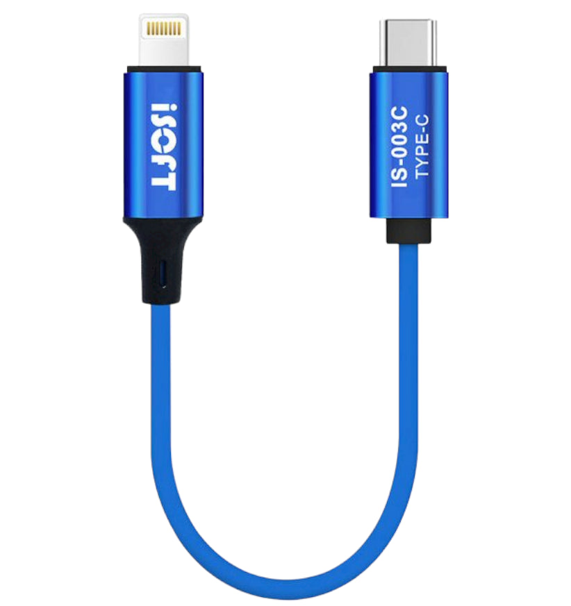 iSOFT IS-003C Data Transfer Cable, Lightning - USB-C Interface