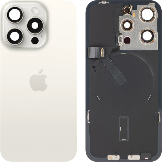 Πίσω Κάλυμμα Μπαταρίας Apple iPhone 15 Pro, Λευκό (White Titanium), Swap Premium