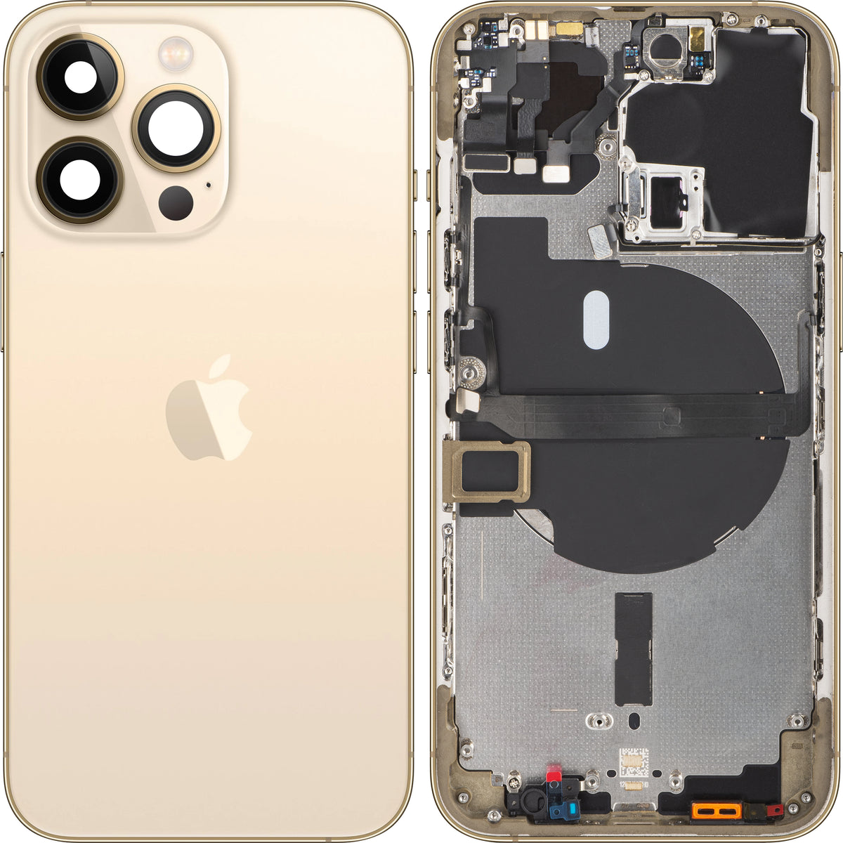 Κάλυμμα Μπαταρίας Apple iPhone 13 Pro, Με Μεσαίο Πλαίσιο, Χρυσό, Premium Ανταλλαγή
