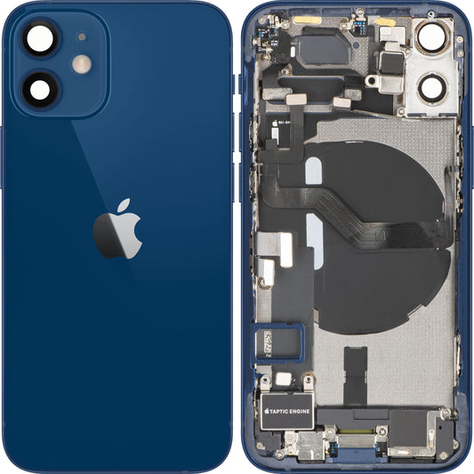 Πίσω Κάλυμμα Μπαταρίας Apple iPhone 12 mini, Με Μεσαίο Πλαίσιο, Πλήρη Ανταλλακτικά, Μπλε, Premium Ανταλλαγή