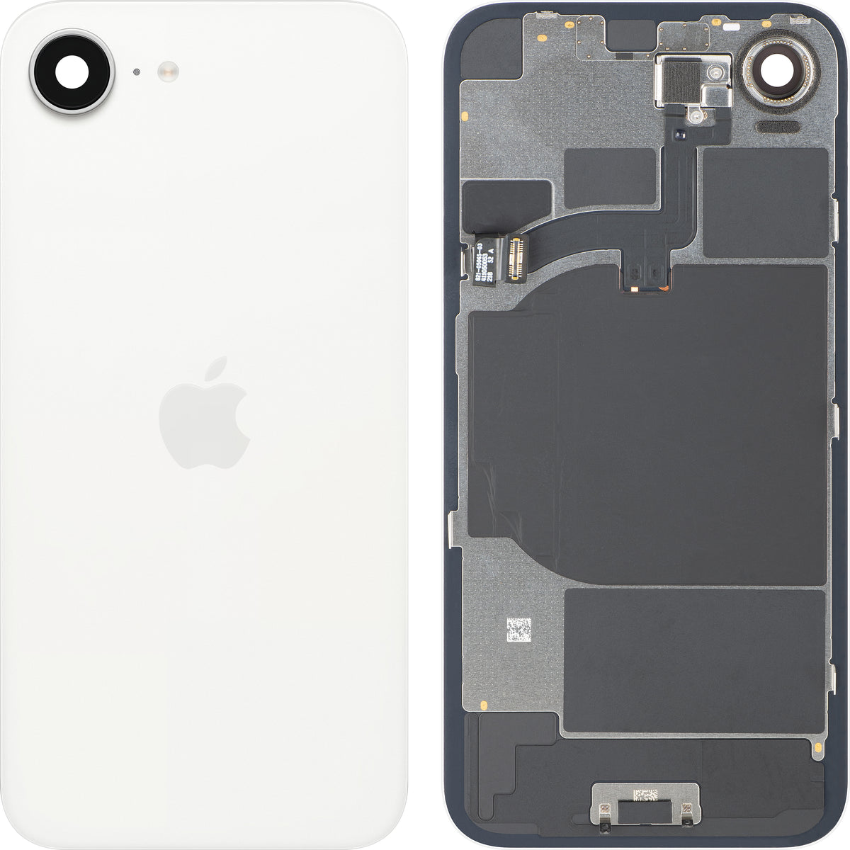Apple iPhone 16e Battery Cover, White, Premium Swap