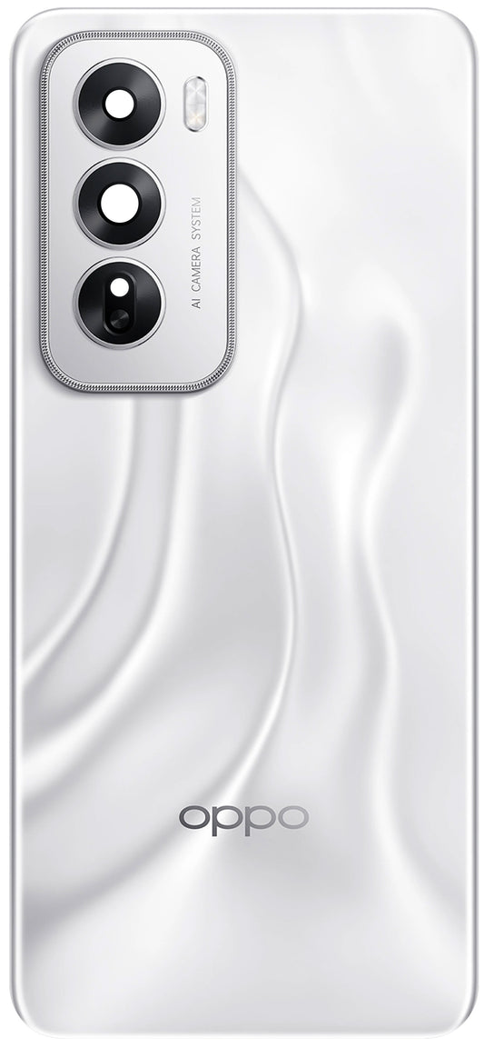 Oppo Reno12 Battery Cover, Silver (Astro Silver), Service Pack 621033000316