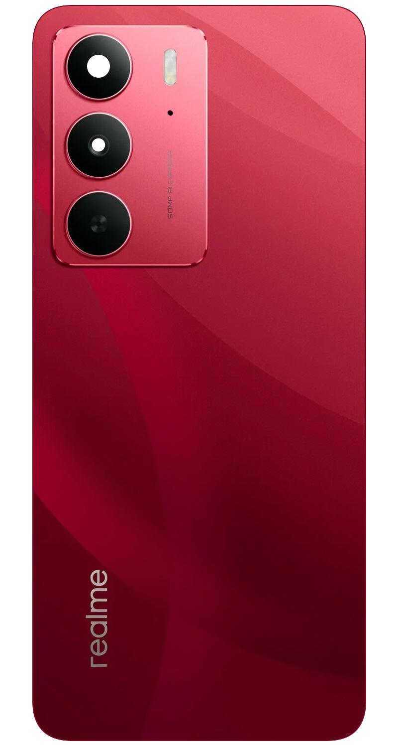 Realme C75 4G Battery Cover, Red (Ruby Red), Service Pack 621033000509