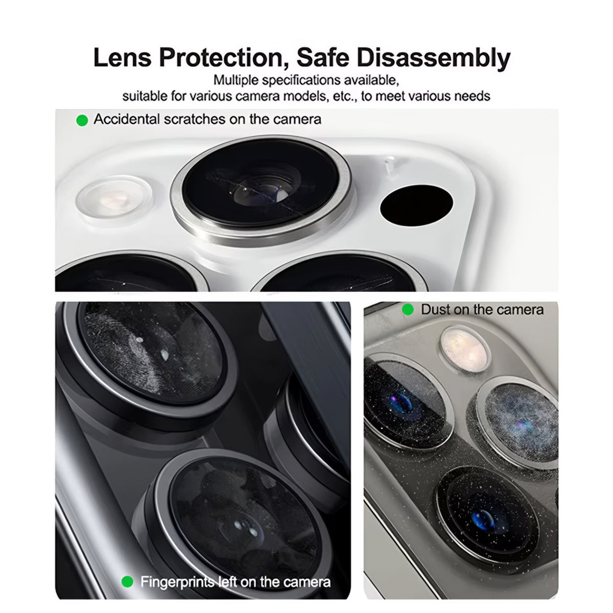 Phone Camera Lens Protection Cap Relife RL-099, 4in1