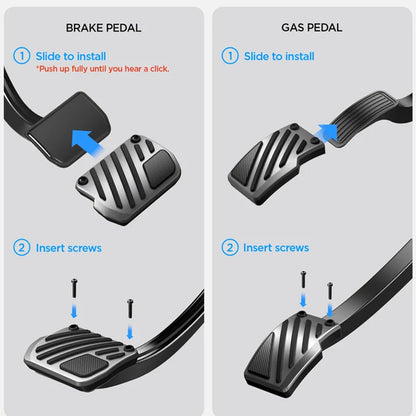 Spigen Line Design TO200P Car Pedal Covers for Tesla Y / 3 ACP11627