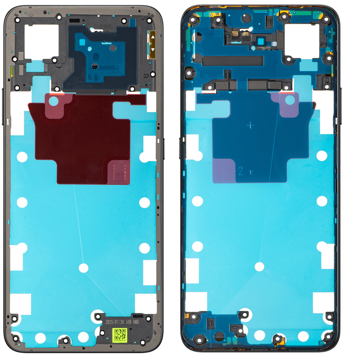 Middle Housing Honor X7d 4G / 400 Smart 4G, Black (Velvet Black), Service Pack 9707ACDP
