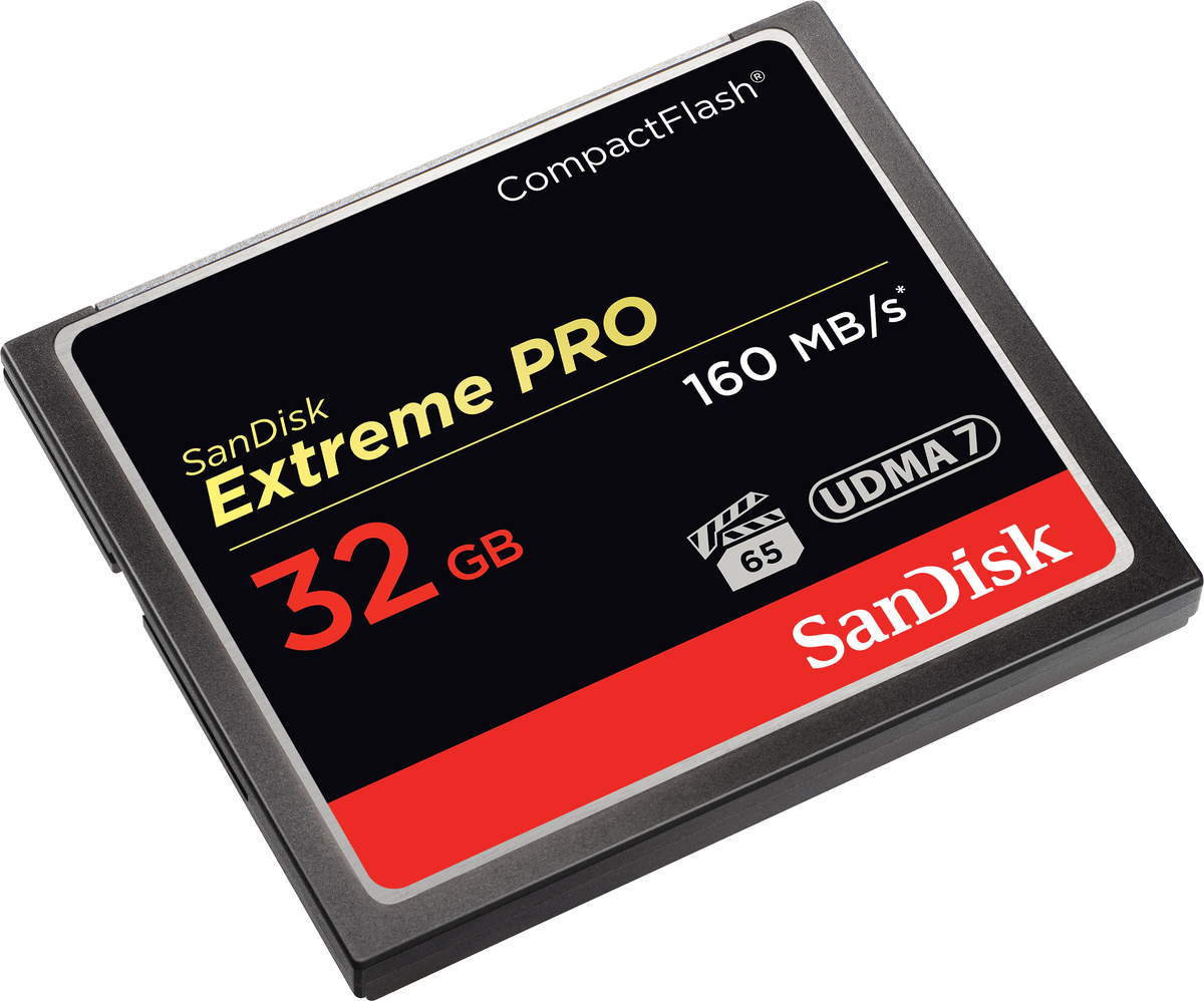 SanDisk Extreme Pro CompactFlash Memory Card, 32GB, UDMA 7 SDCFXPS-032G-X46