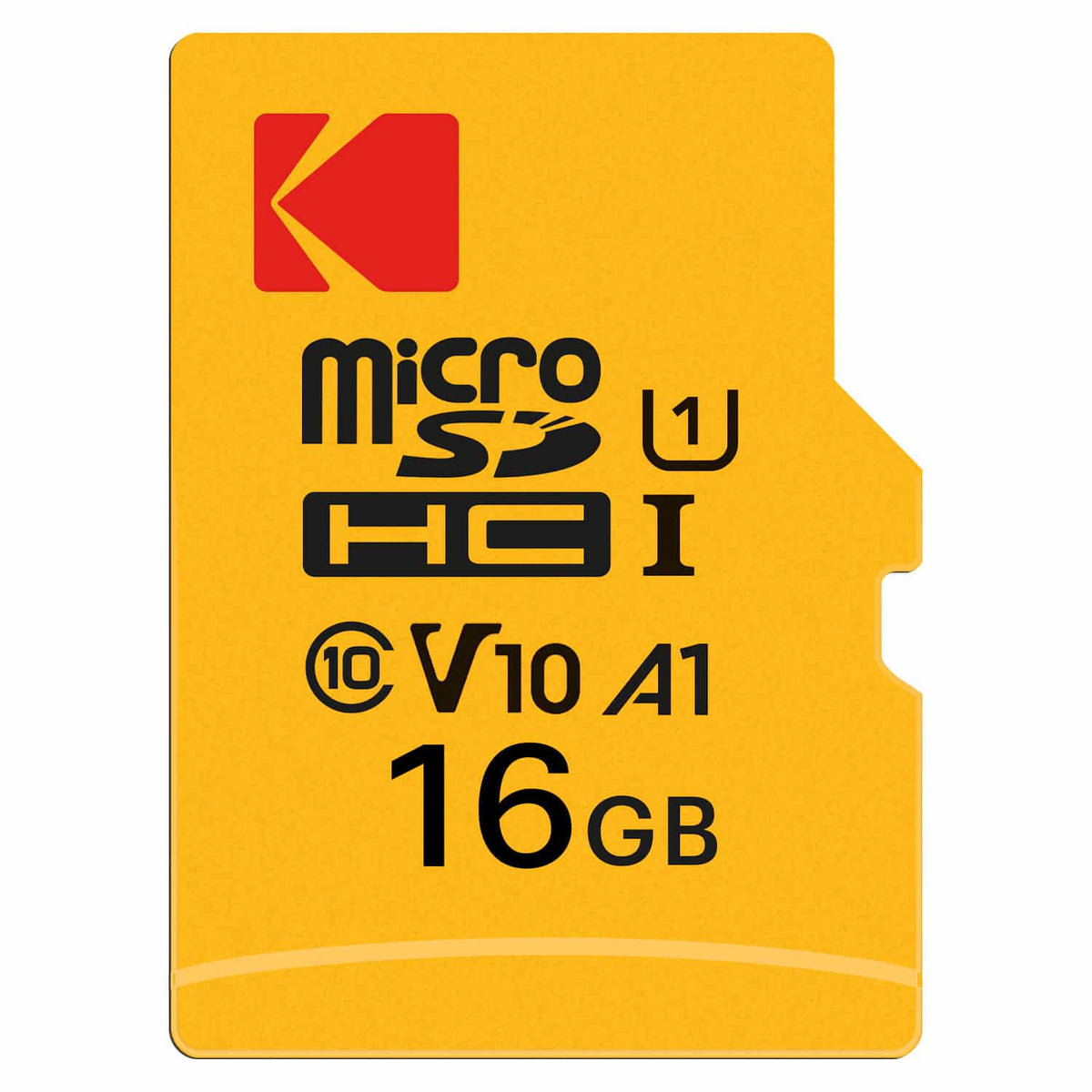 Kodak Premium Performance microSDHC Memory Card, 16Gb, Class 10 / UHS-1 U1, With Adapter EKMSDM16GHC10K