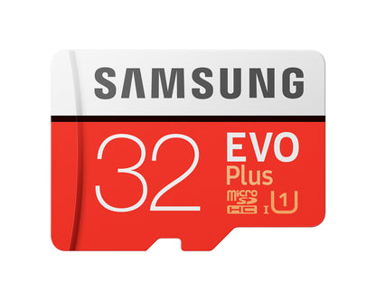 Samsung Evo Plus microSDHC Memory Card, 32Gb, Class 10 / UHS-1 U1, With Adapter MB-MC32GA/APC