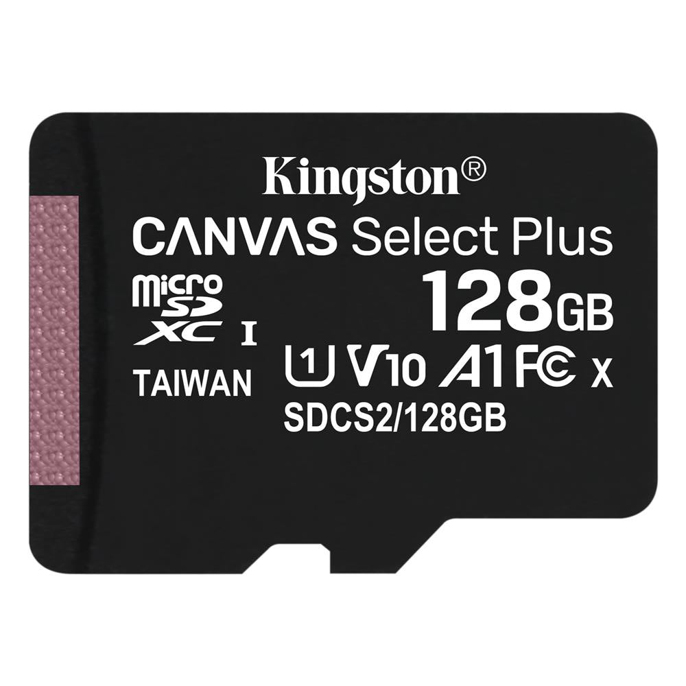 Κάρτα Μνήμης microSDXC Kingston Canvas Select Plus Android A1, 128Gb, Κατηγορία 10 / UHS-1 U1 SDCS2/128GBSP