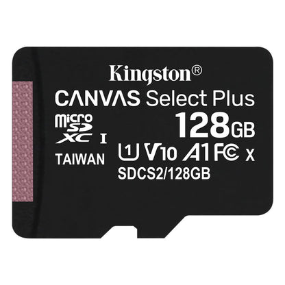 Κάρτα Μνήμης microSDXC Kingston Canvas Select Plus Android A1, 128Gb, Κατηγορία 10 / UHS-1 U1 SDCS2/128GBSP