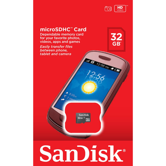 Κάρτα Μνήμης microSDHC SanDisk Ultra, 32Gb, Κλάση 4
