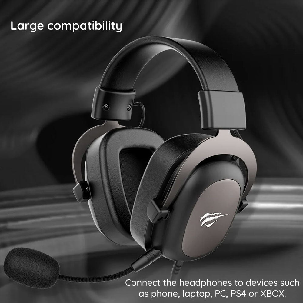HAVIT H2002D 3.5mm Gaming Headphones, 2m, Purple