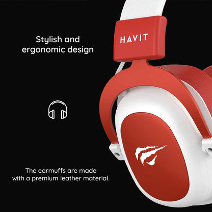 HAVIT H2002D 3.5mm Gaming Headphones, 2m, Green