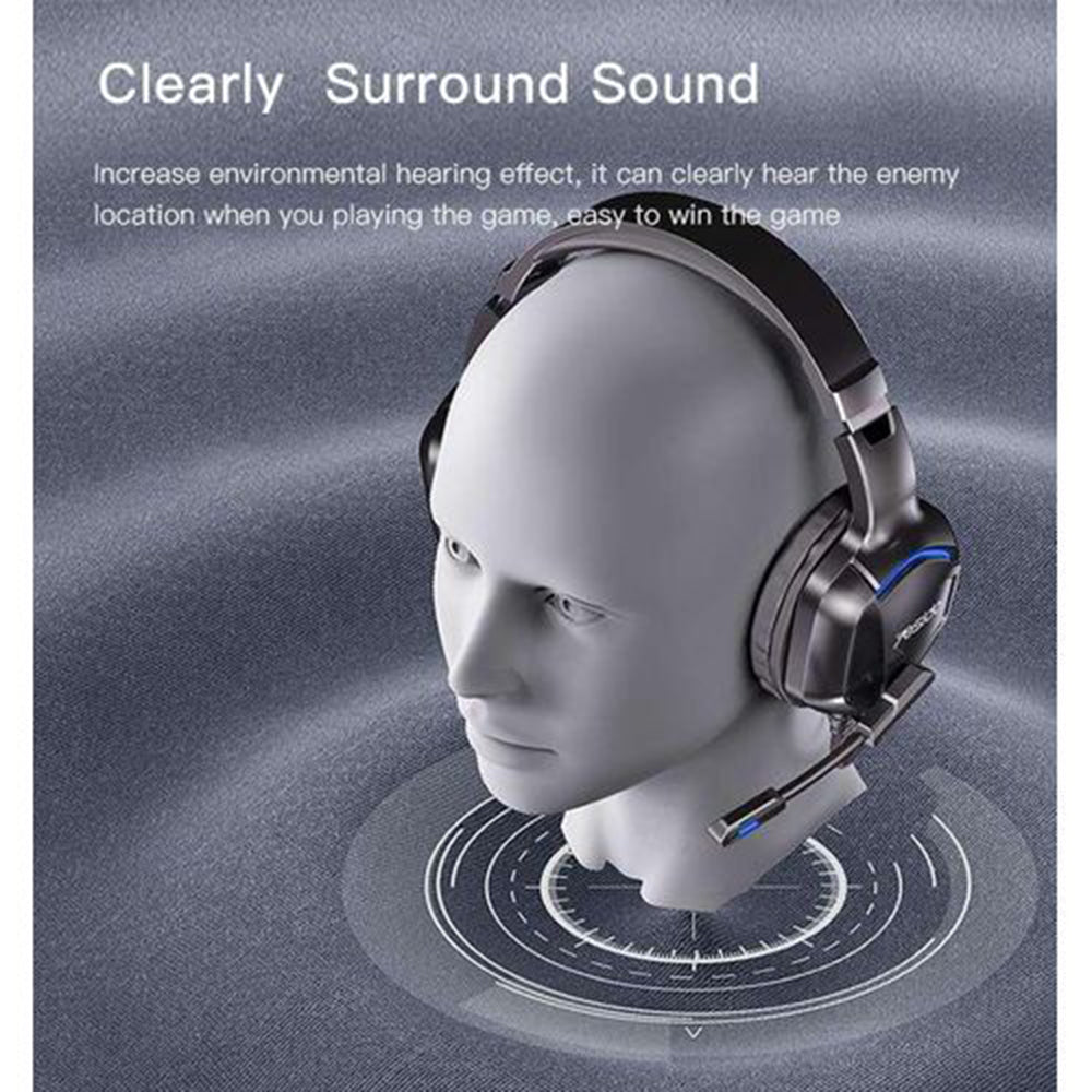 Gaming Headphones 3.5mm Yesido EK01, RGB, 1.2m, Black
