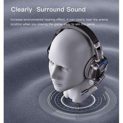 Gaming Headphones 3.5mm Yesido EK01, RGB, 1.2m, Black
