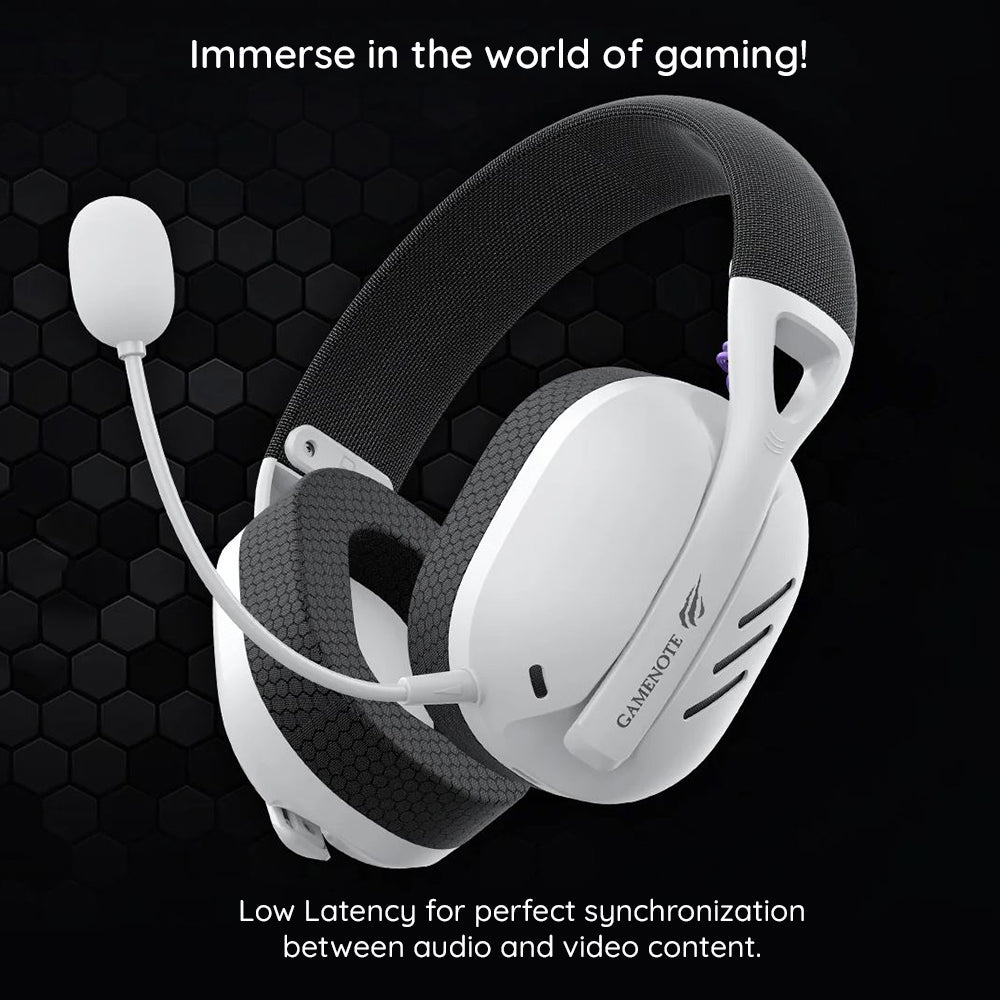 Ασύρματα Gaming Ακουστικά HAVIT Fuxi-H3, BT / Wi-Fi / Ενσύρματα, Γκρι