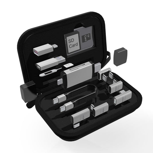 Αναγνώστης Κάρτας USB / USB-C OEM OmniLink Pro-003 Travel, 10σε1, Γκρι