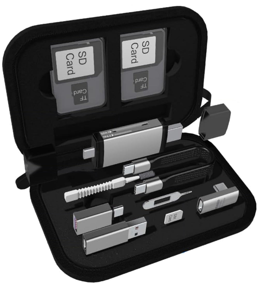 USB / USB-C Card Reader OEM OmniLink Pro-002 Travel, 7in1, Gray