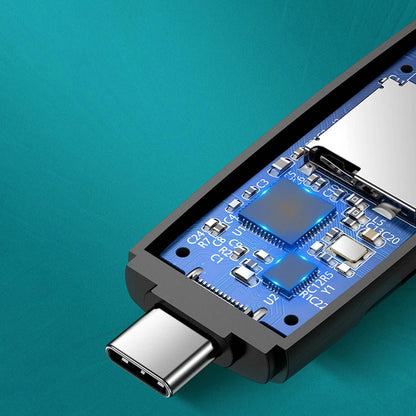 Αναγνώστης καρτών USB / USB-C UGREEN CM304, SD - microSD, Μαύρο 