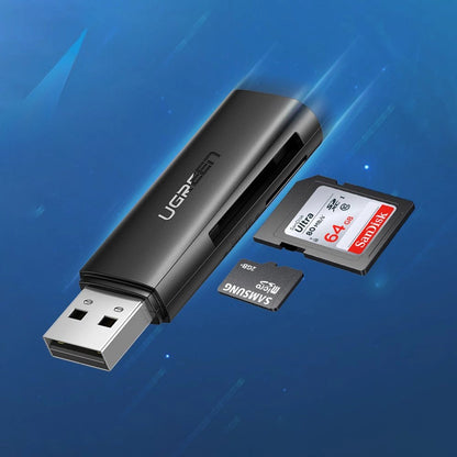 Αναγνώστης Καρτών USB 3.0 UGREEN CM264, SD - microSD, Μαύρο