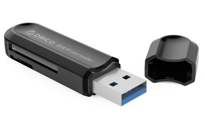 Αναγνώστης Κάρτας USB 3.0 Orico CRS21, SD - microSD, Μαύρο