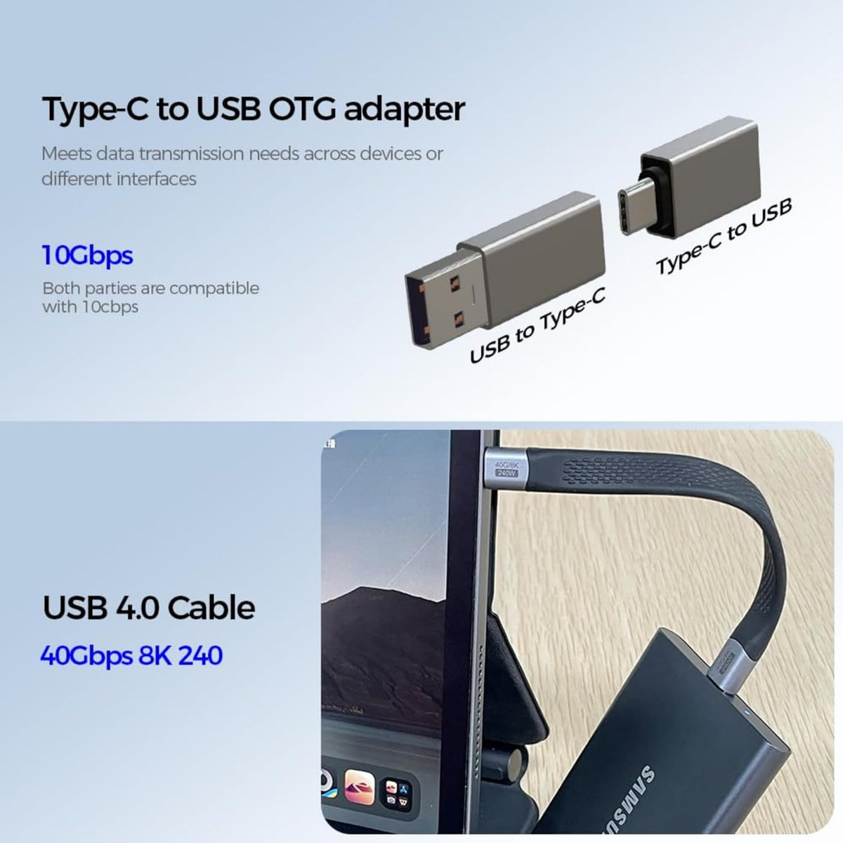 USB / USB-C Card Reader OEM OmniLink Pro-002 Travel, 7in1, Gray