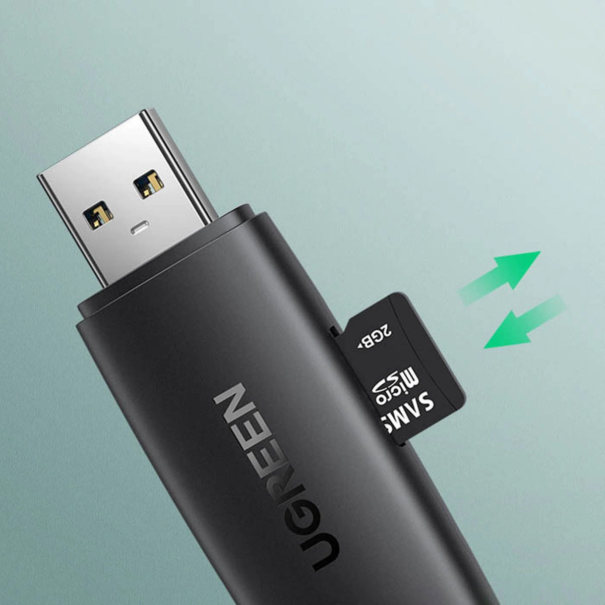 Αναγνώστης καρτών USB / USB-C UGREEN CM304, SD - microSD, Μαύρο 