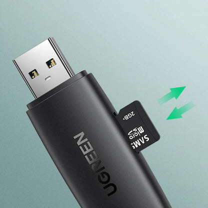 Αναγνώστης καρτών USB / USB-C UGREEN CM304, SD - microSD, Μαύρο 