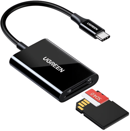 Αναγνώστης Καρτών USB-C UGREEN CM265, SD - microSD, Μαύρο