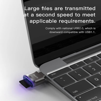 USB-C Yesido GS19 Card Reader, microSD, Gray