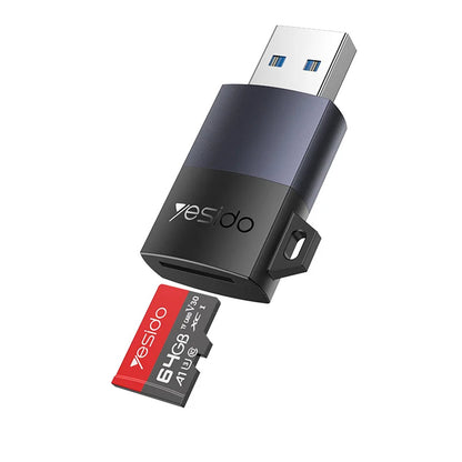 USB 3.0 Yesido GS36 Card Reader, microSD, Black