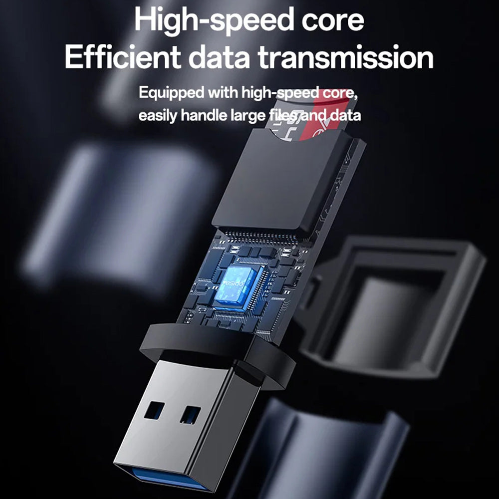 USB 3.0 Yesido GS36 Card Reader, microSD, Black