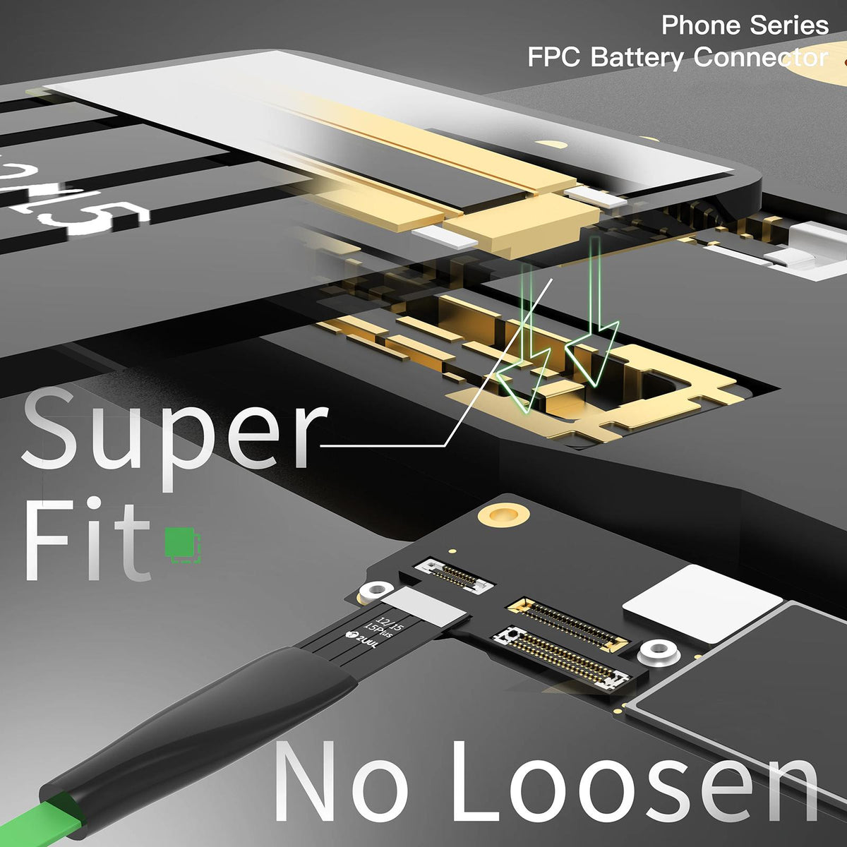 Σύνδεσμος FPC 2UUL BT03 για Μπαταρία Apple iPhone 6 - 16 Pro Max Series