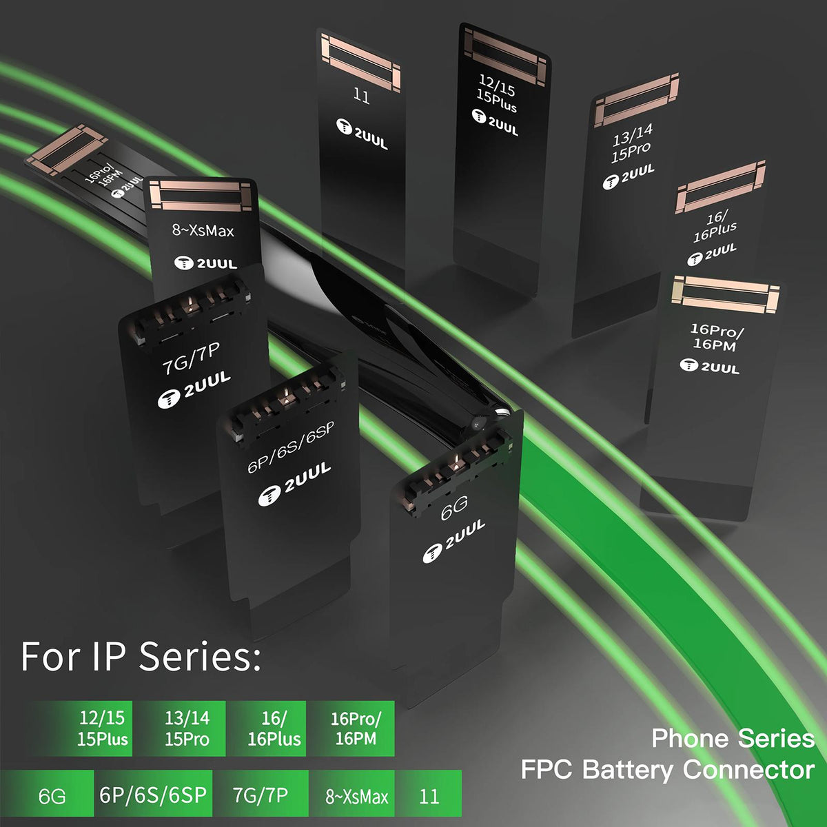 Σύνδεσμος FPC 2UUL BT03 για Μπαταρία Apple iPhone 6 - 16 Pro Max Series