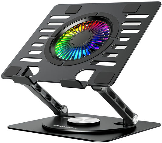 Ψύκτρα WZK WDCX-X16-AS για Laptop 10 ίντσες - 16 ίντσες, RGB, Μαύρο