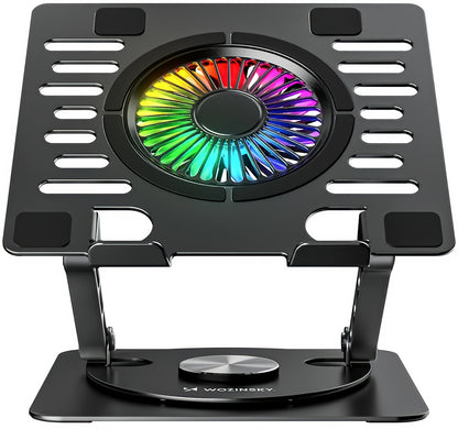 Ψύκτρα WZK WDCX-X16-AS για Laptop 10 ίντσες - 16 ίντσες, RGB, Μαύρο