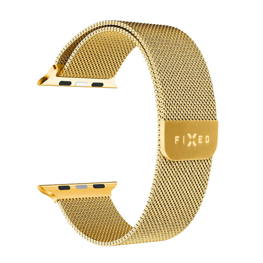 Λουράκι Fixed Mesh για Apple Watch 42mm / 41mm / 40mm / 38mm Series, Χρυσό