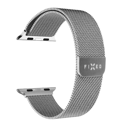 Λουράκι Fixed Mesh για Apple Watch 49mm / 46mm / 45mm / 44mm / 42mm Series, Ασημί
