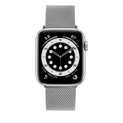 Λουράκι Fixed Mesh για Apple Watch 49mm / 46mm / 45mm / 44mm / 42mm Series, Ασημί