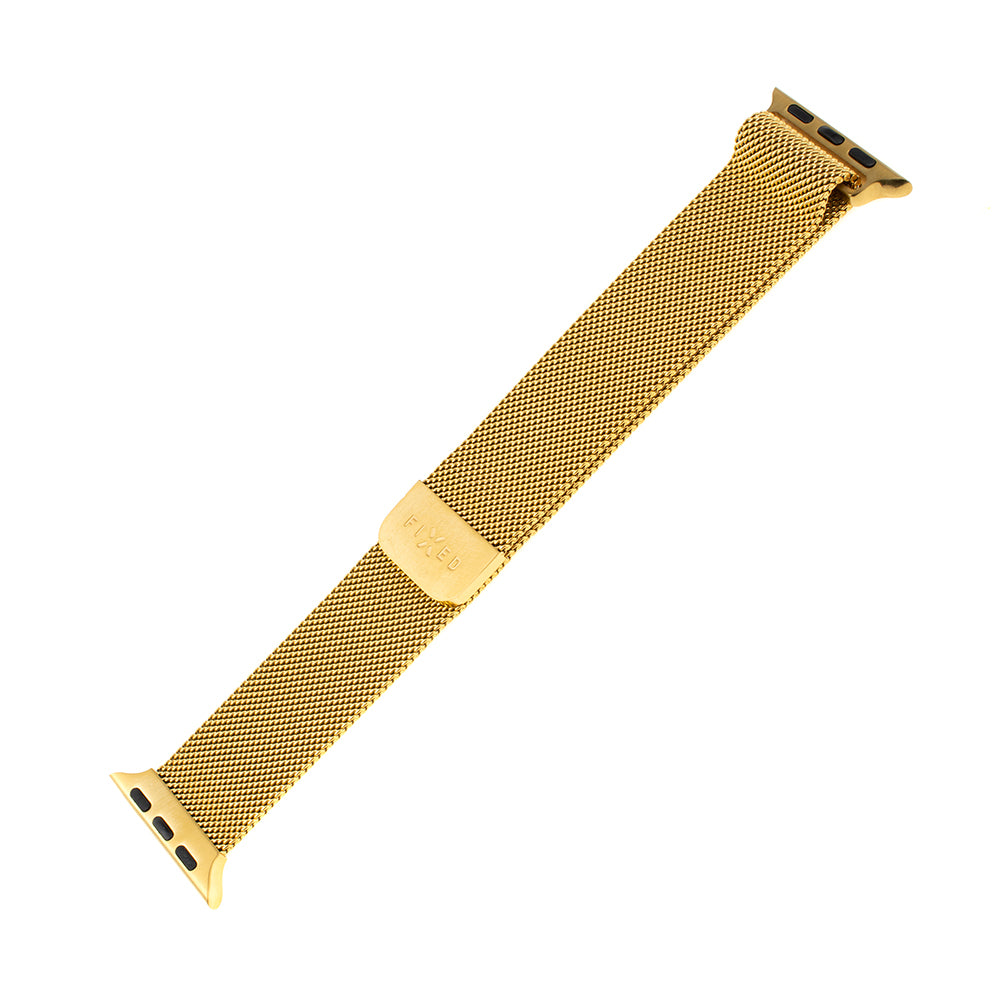Λουράκι Fixed Mesh για Apple Watch 49mm / 46mm / 45mm / 44mm / 42mm Series, Χρυσό