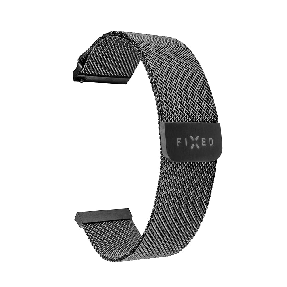 Λουράκι Fixed Mesh για Huawei Watch / Garmin Watch Series, 18mm, Μαύρο