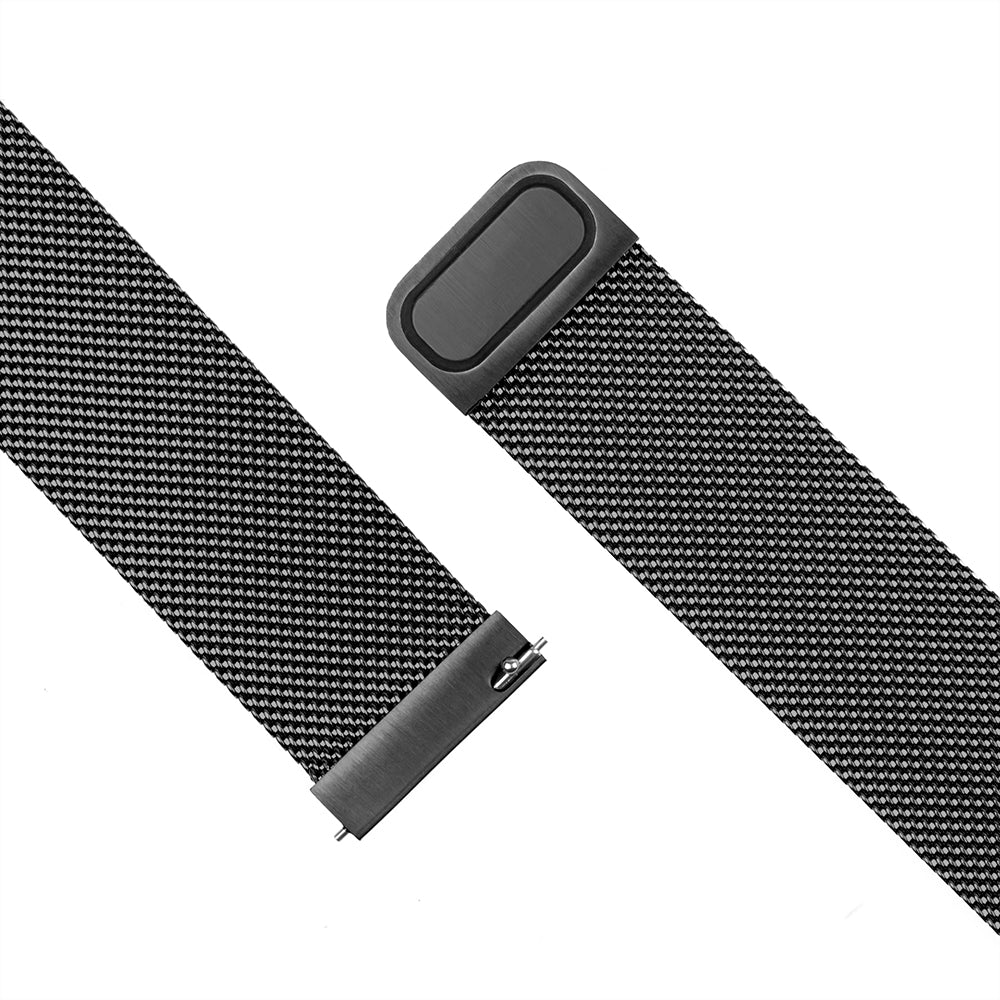 Λουράκι Fixed Mesh για Huawei Watch / Garmin Watch Series, 18mm, Μαύρο