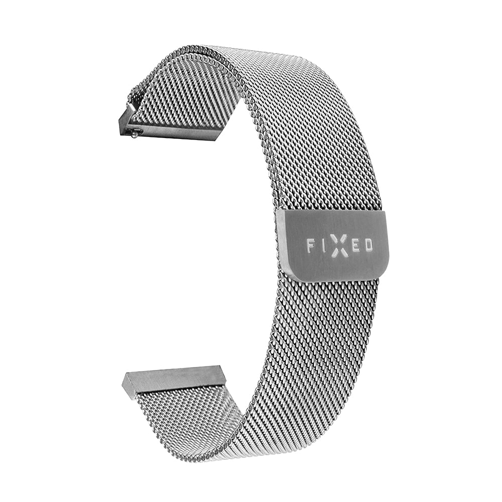 Λουράκι Fixed Mesh για Samsung Galaxy Watch / Huawei Watch Series, 20mm, Ασημί