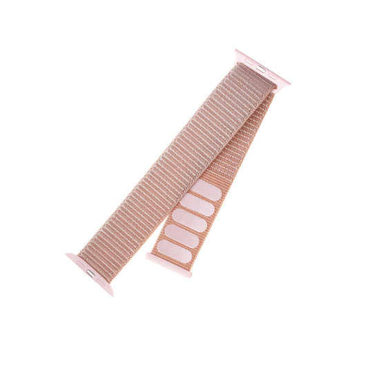 Λουράκι Fixed Nylon για Apple Watch 49mm / 46mm / 45mm / 44mm / 42mm Series, Ροζ Χρυσό