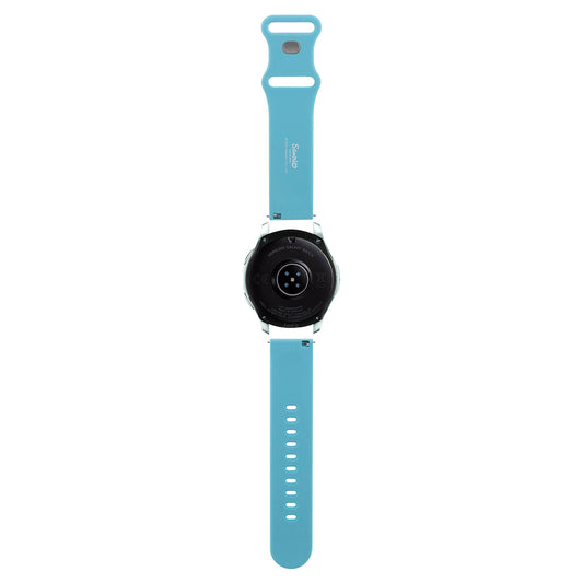 Hello Kitty Silicone Kitty Head Strap for Samsung Galaxy Watch / Huawei Watch 46mm / 45mm / 41mm Series, Blue