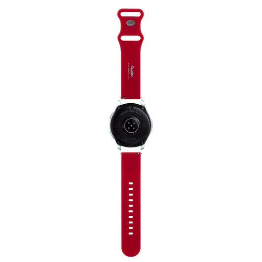 Hello Kitty Silicone Kitty Head Strap for Samsung Galaxy Watch / Huawei Watch 46mm / 45mm / 41mm Series, Red