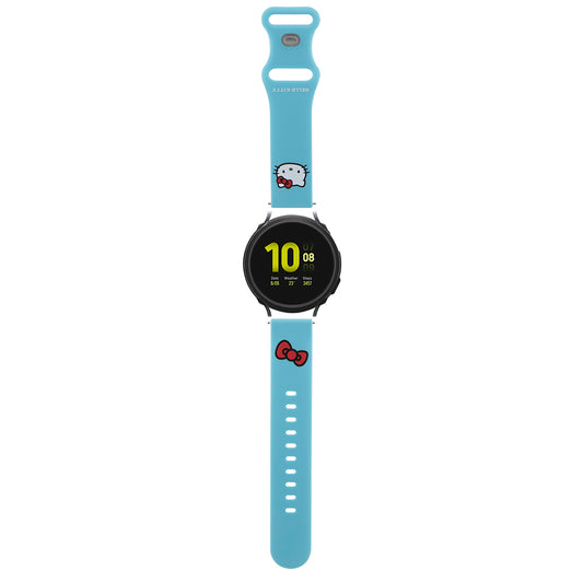 Hello Kitty Silicone Kitty Head Strap for Samsung Galaxy Watch / Huawei Watch Series, Blue
