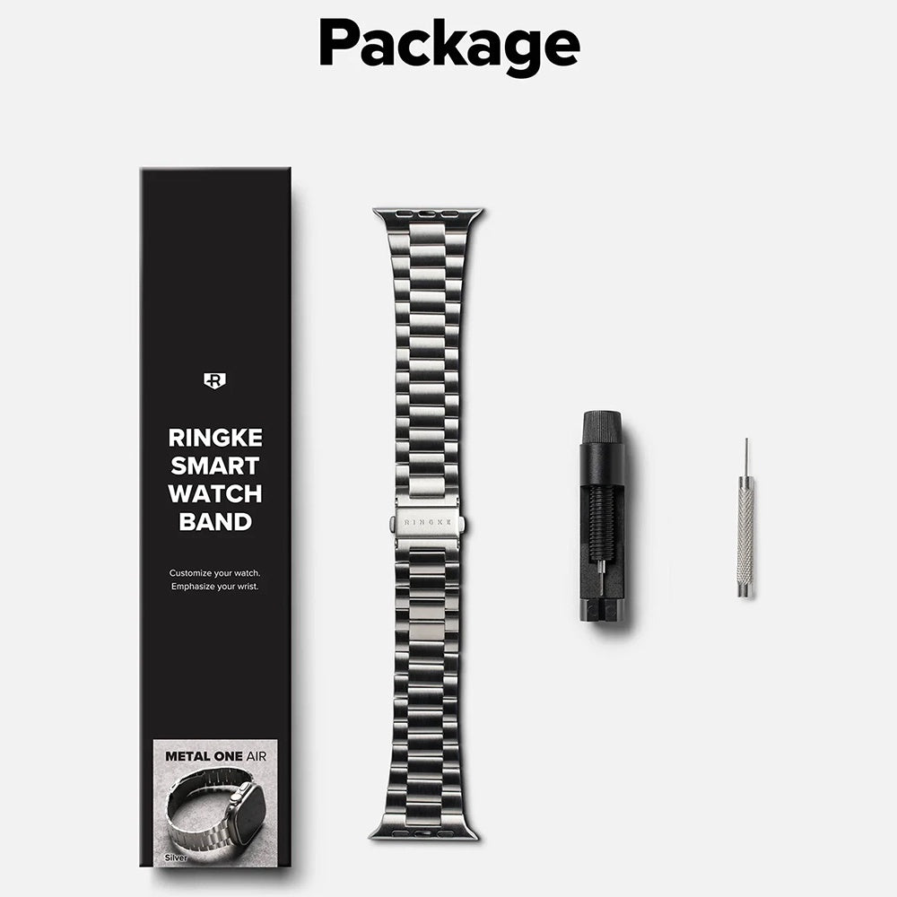 Λουράκι Ringke Metal One Air για Apple Watch 49mm / 46mm / 45mm / 44mm Series, Ασημί