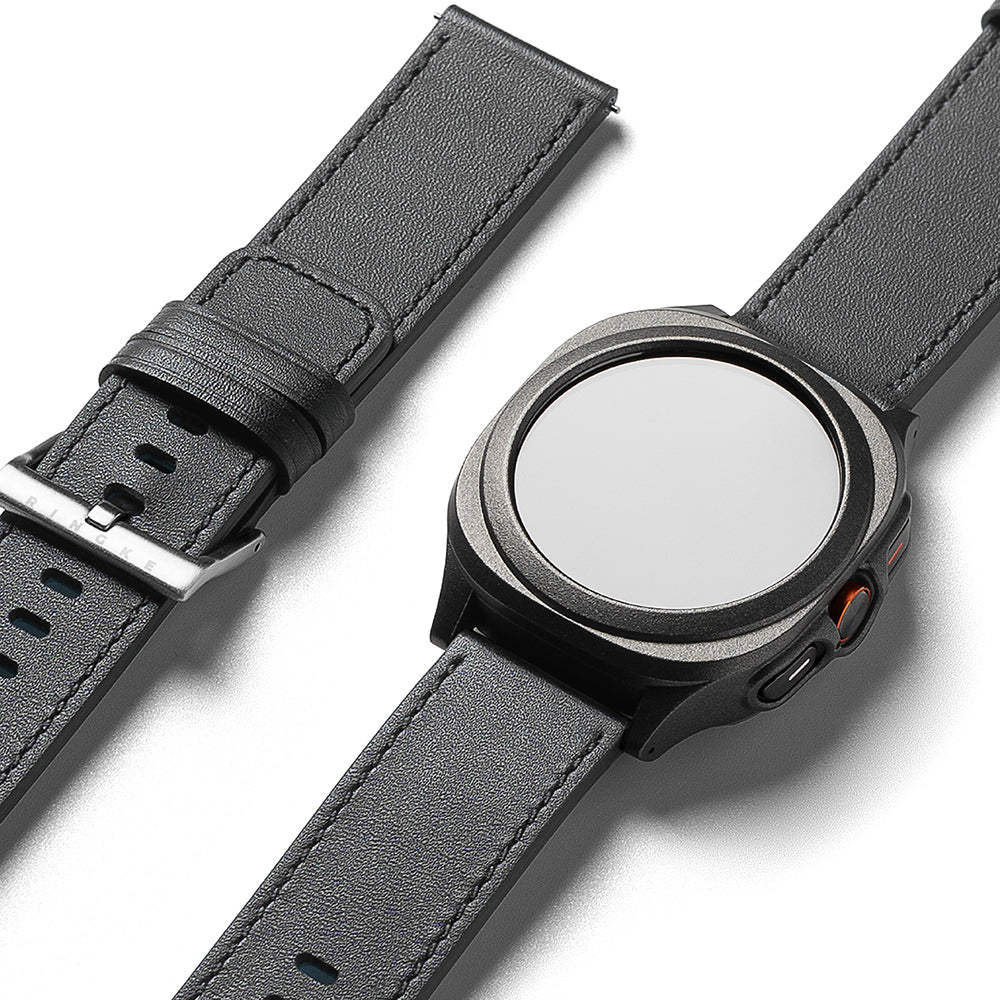 Λουράκι Ringke One Basic Bold για Fossil Watch / Mobvoi Watch / Suunto Watch Series, 24mm, Μαύρο